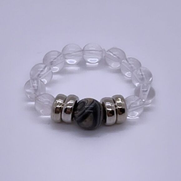 NWT Wool + Pepper Co. Beaded Stackable Ring - Picture 2 of 5